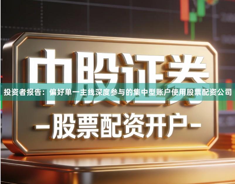 投资者报告：偏好单一主线深度参与的集中型账户使用股票配资公司